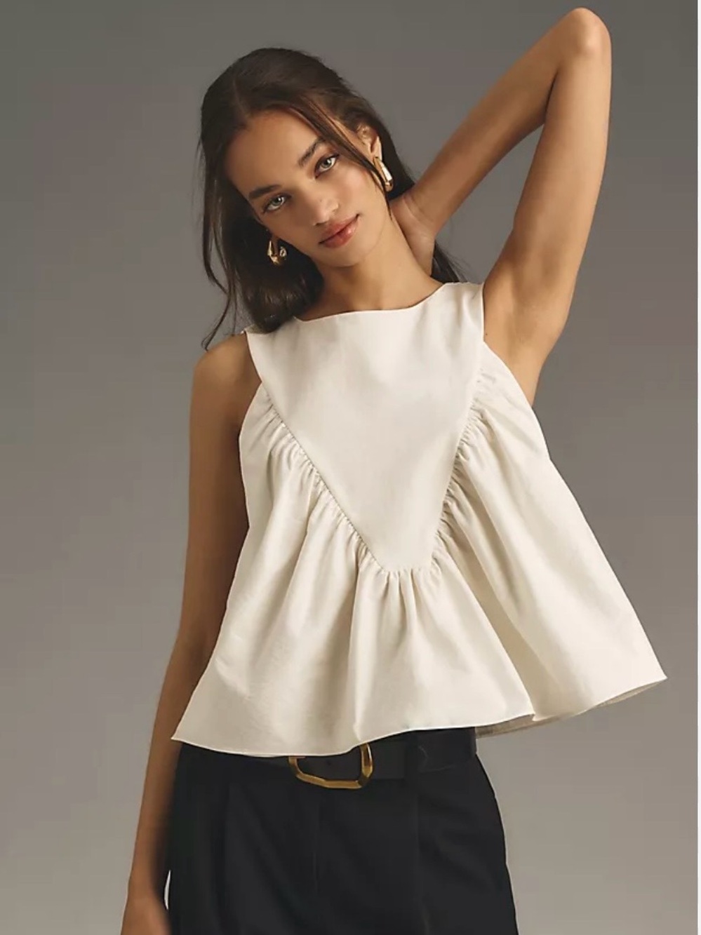 Mare Mare Shirred Swing tank Anthropologie - Picture 1 of 4